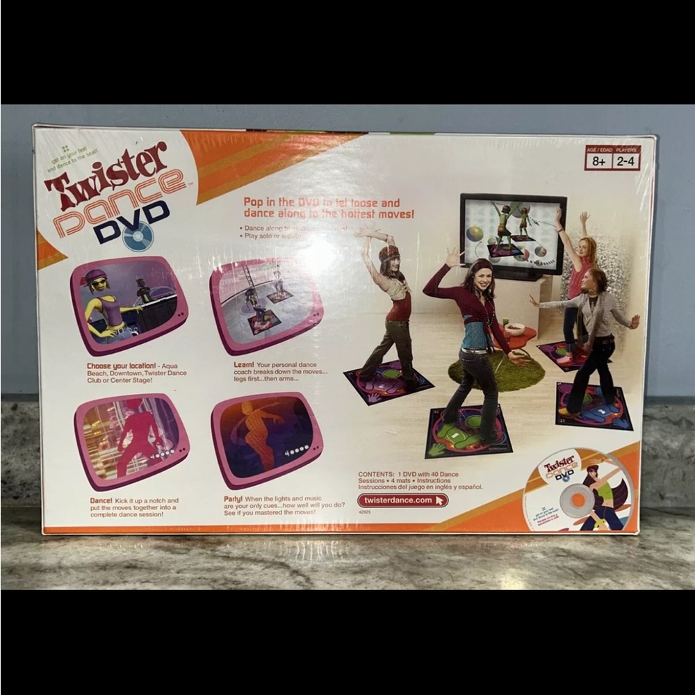 Twister Dance DVD Game Milton Bradley 2-4 Players Ages 8 & Up - Picture 2 of 2